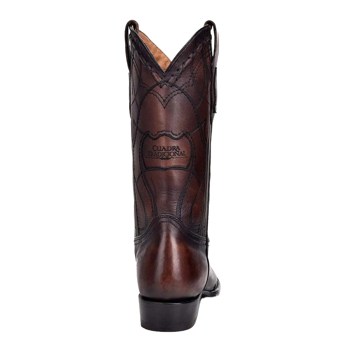 Cuadra Men’s Almond Deer Laser & Embroidery Narrow Square Toe Boots