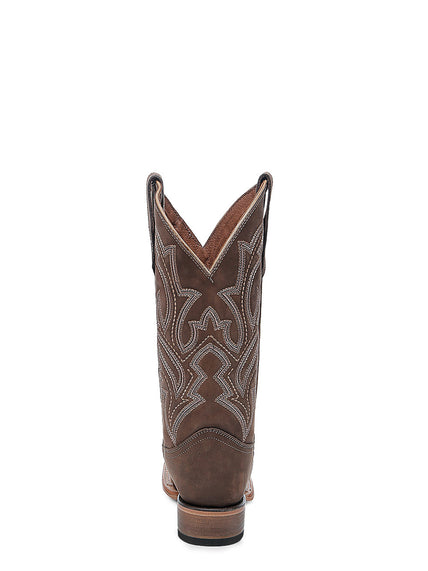 CIRCLE G WOMEN'S EMBROIDERY CHOCOLATE WIDE SQUARE TOE