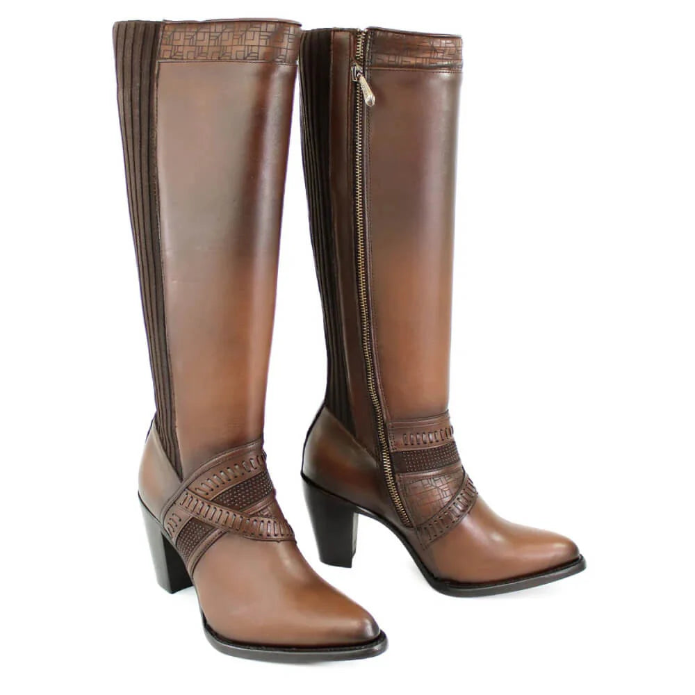 Cuadra Bota De Res Crust Miel Laser