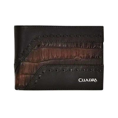 Cuadra Brown caimán wallet