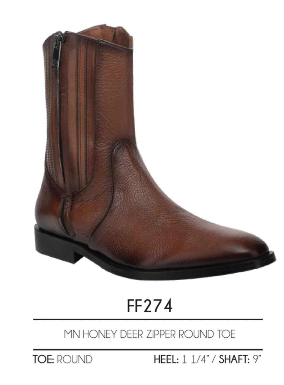 Franco Cuadra Bota Caballero Venado/Ternera Inca Miel