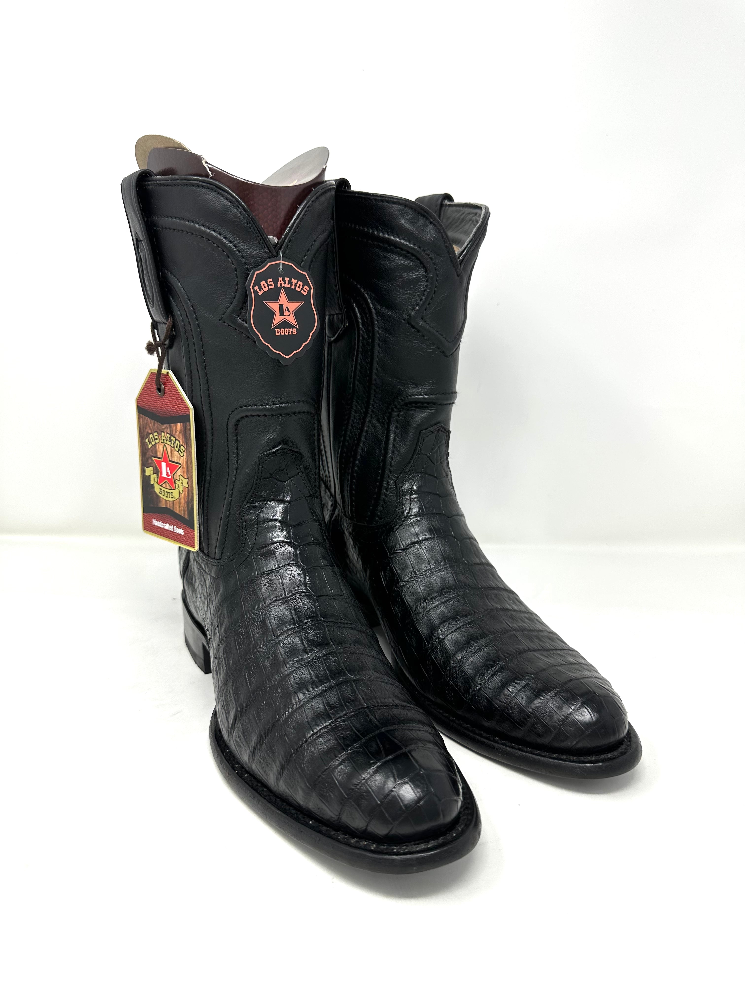 Men’s Roper Black Caiman Boot