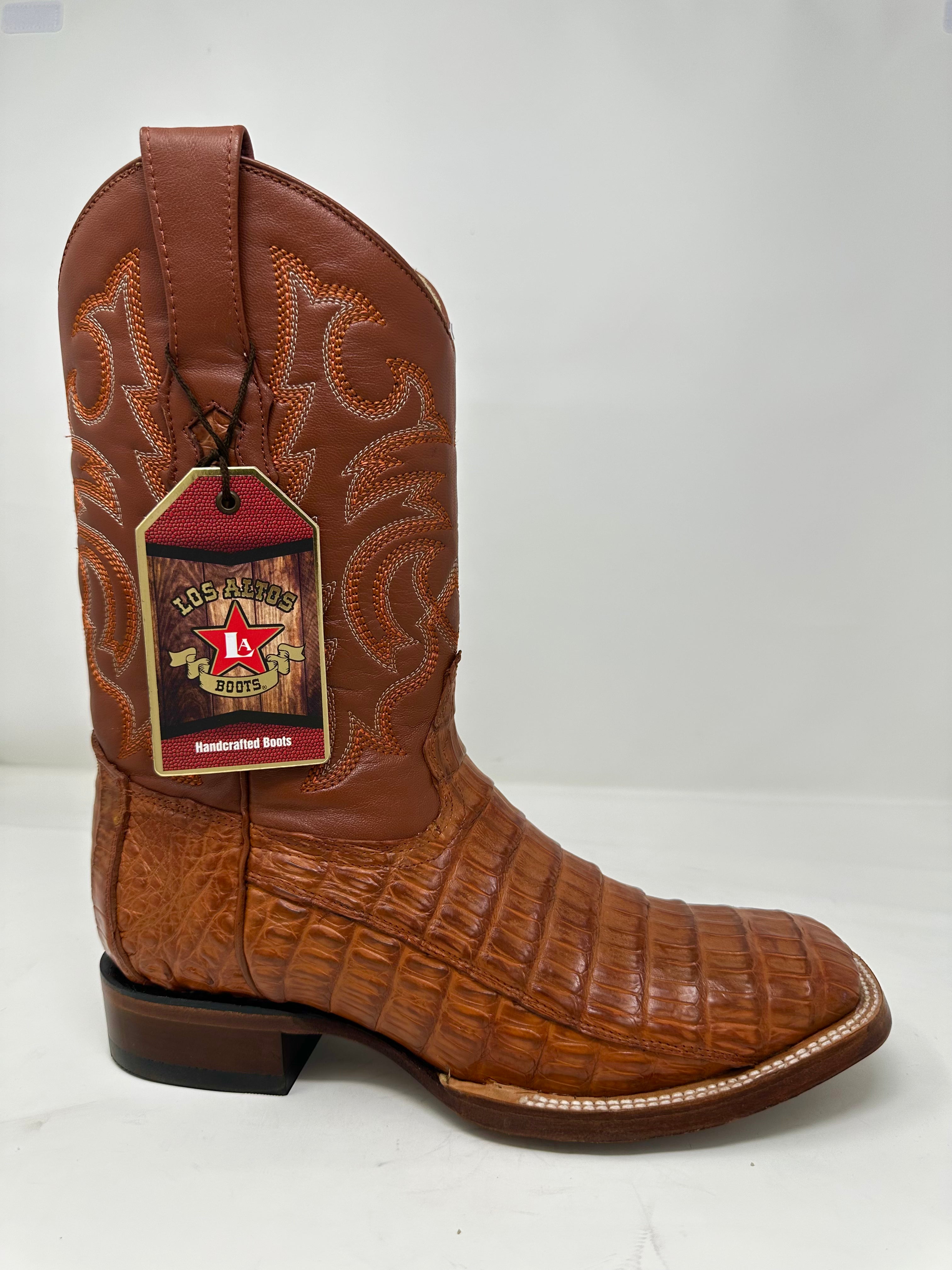 Men’s Wide Square Toe Caiman Belly