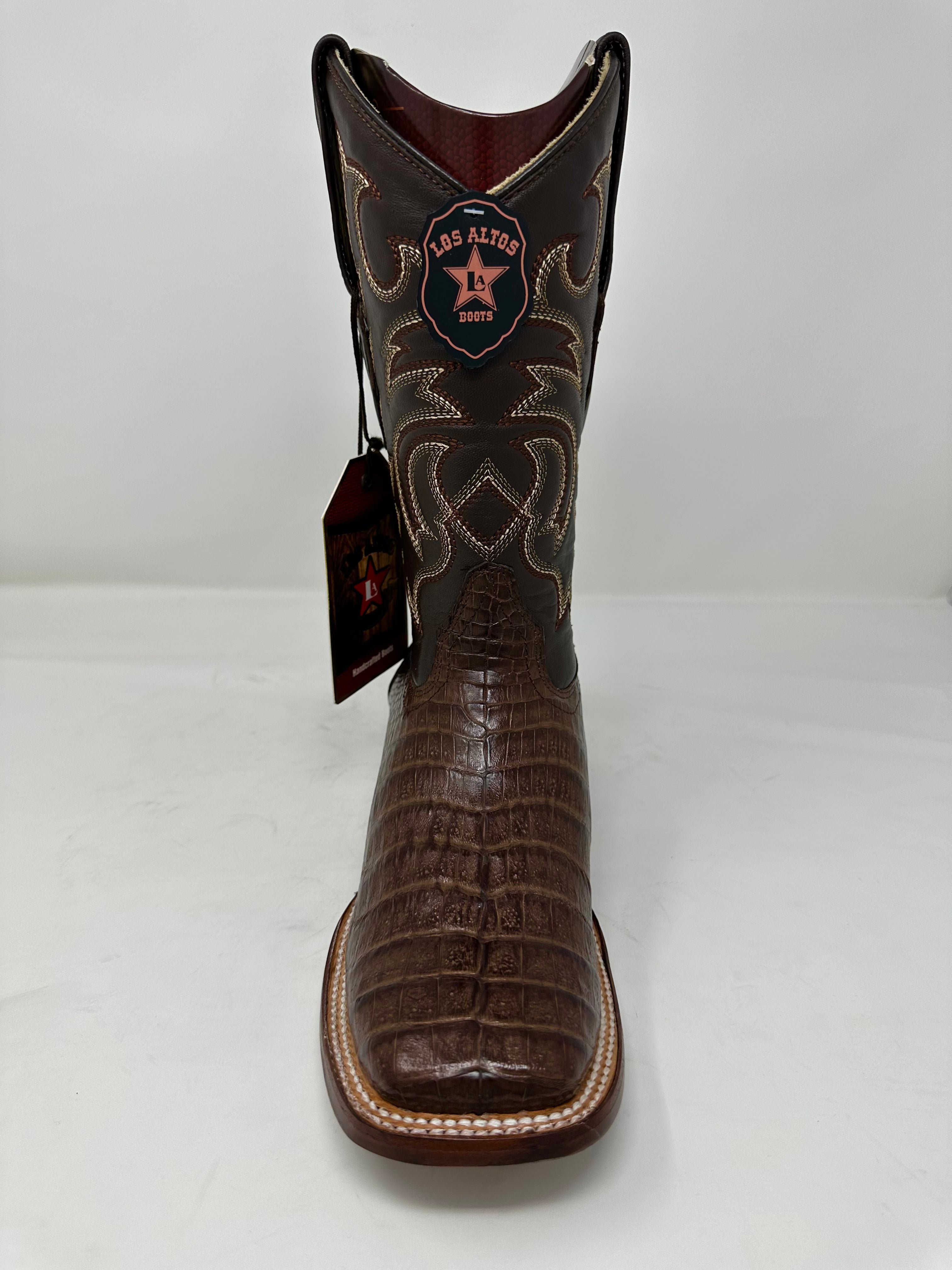 Men’s Wide Square Toe Caiman Belly