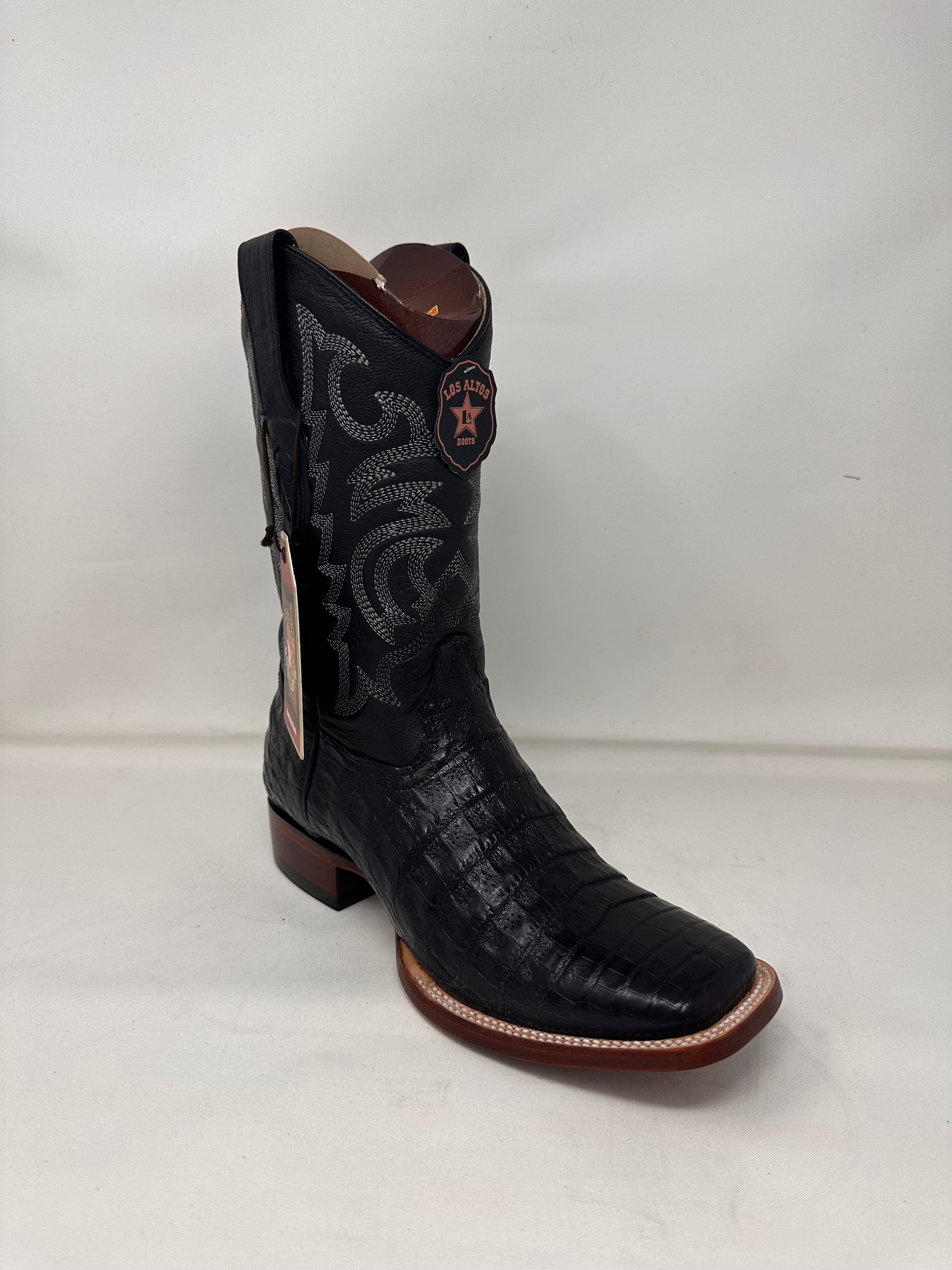 Men’s Wide Square Toe Caiman Belly