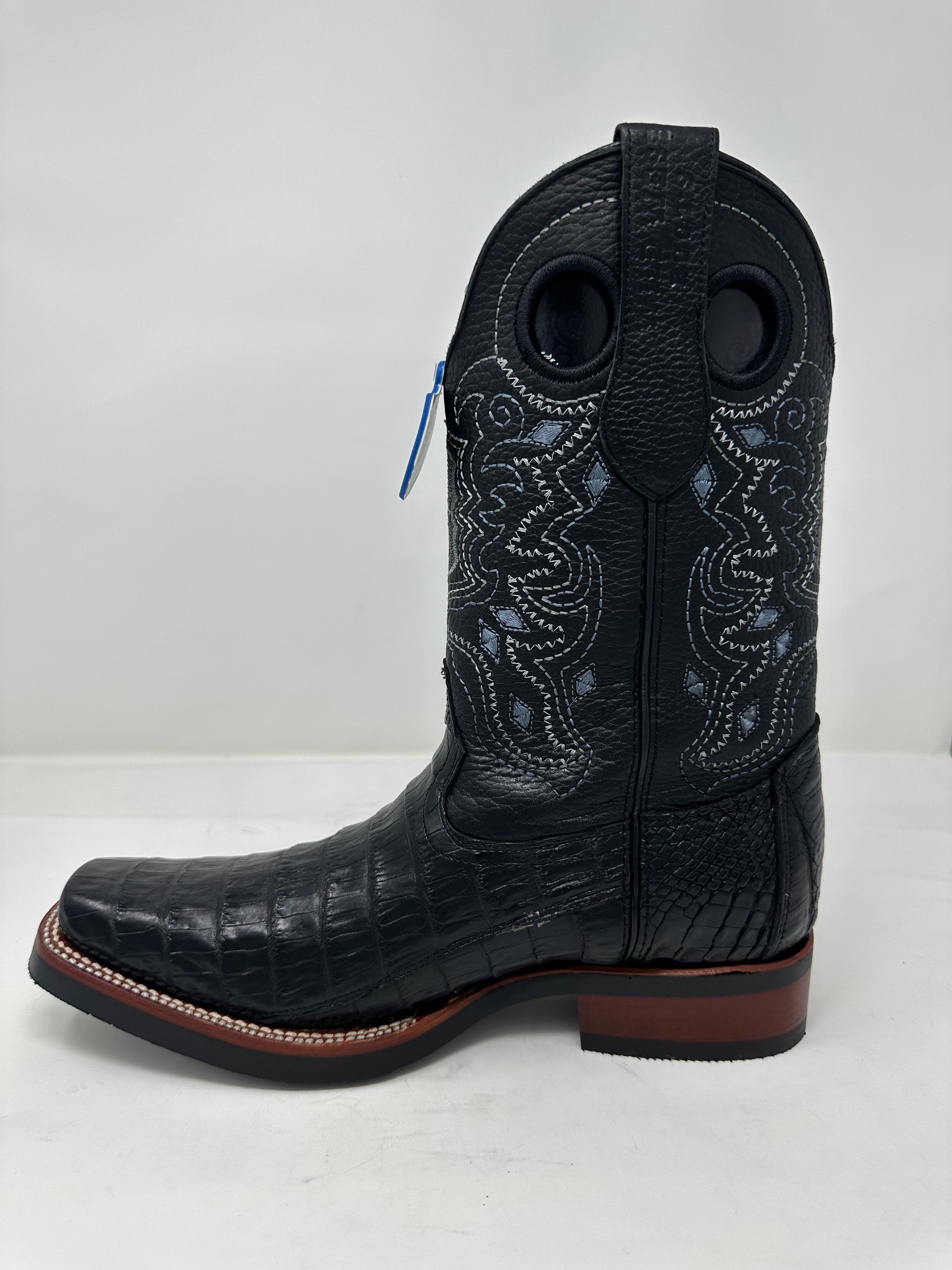 Men’s Rubber Sole Rodeo Toe Caiman Belly