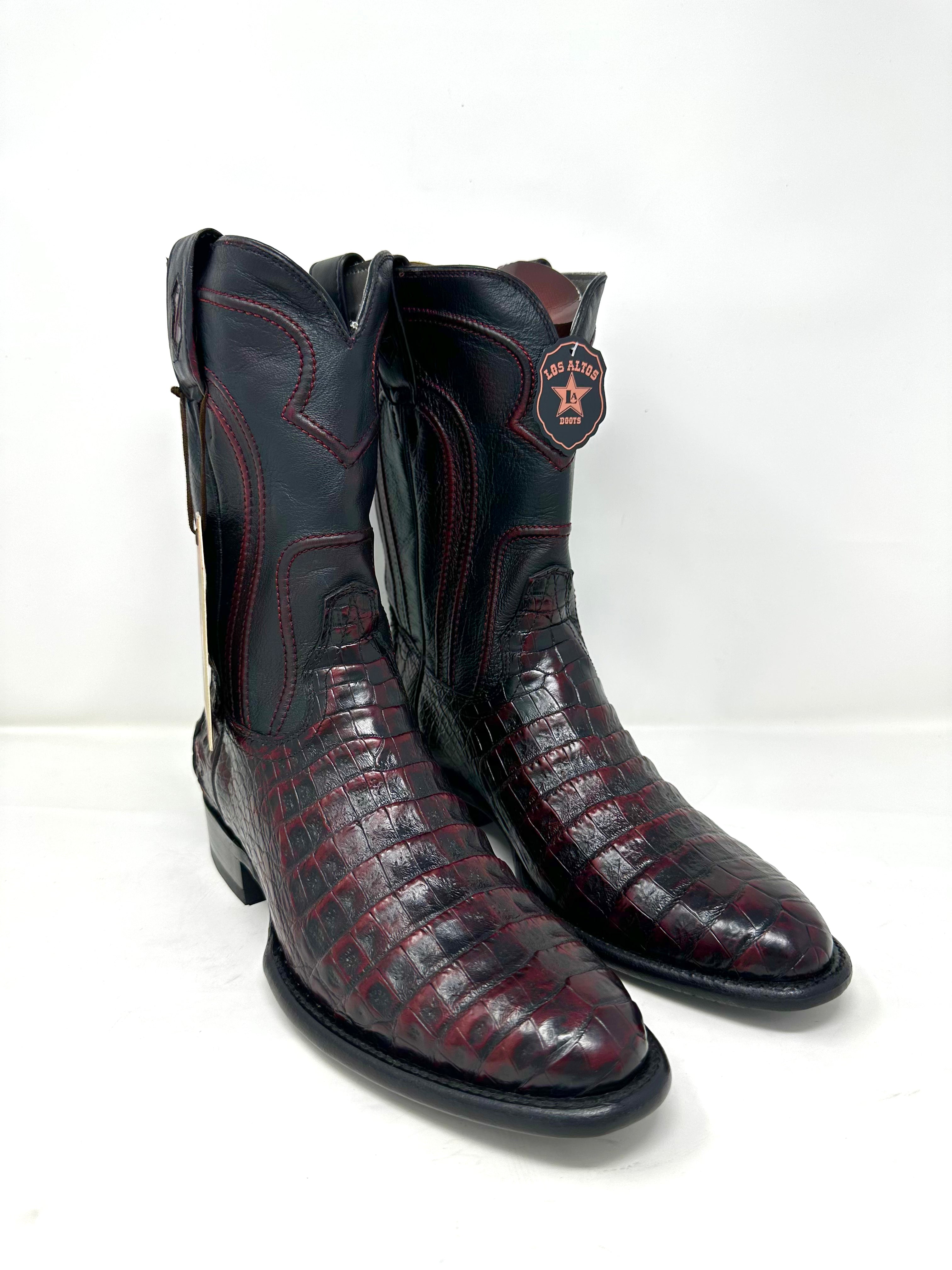 Men’s Roper Black Cherry Caiman Boot