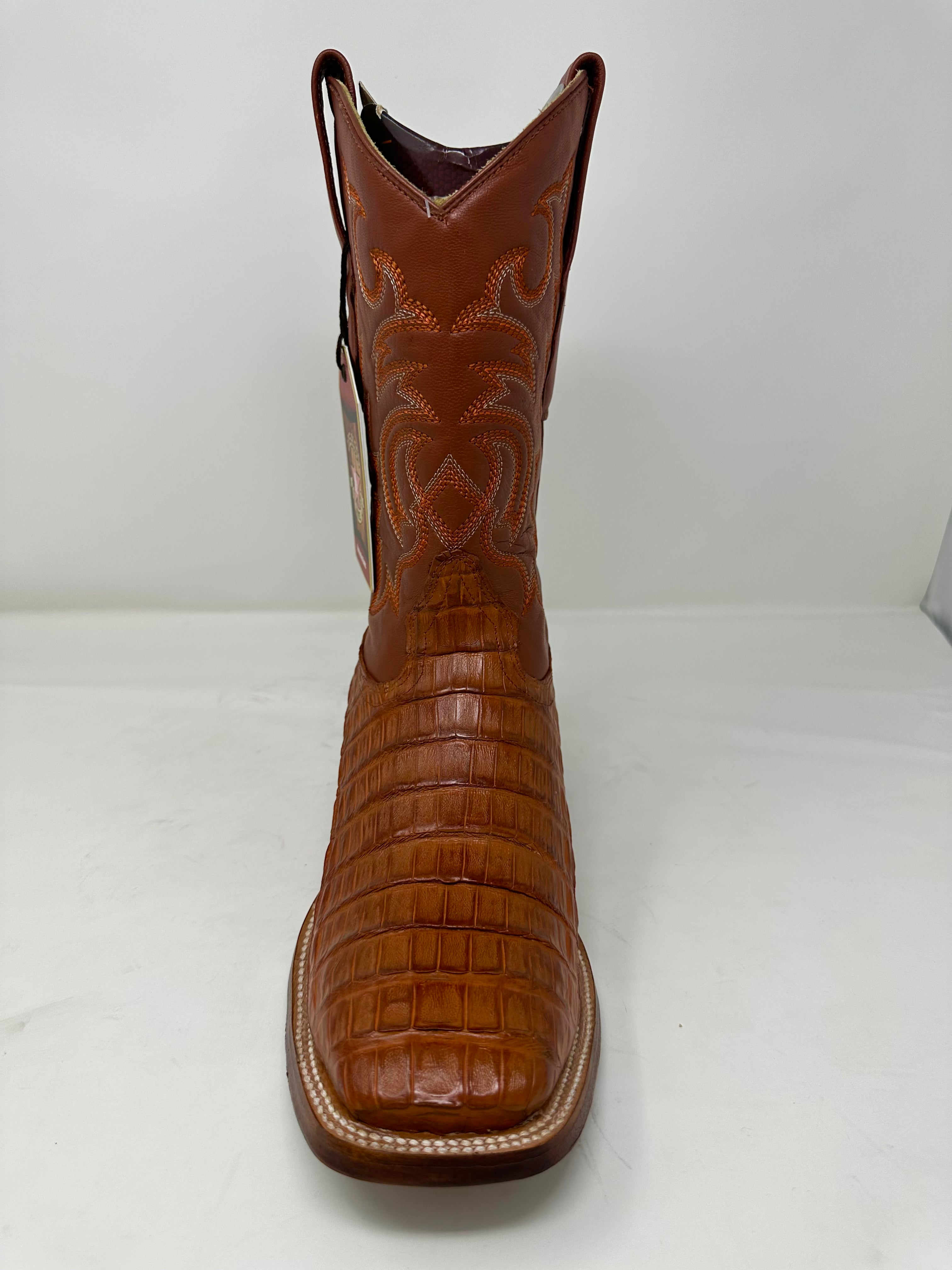 Men’s Wide Square Toe Caiman Belly