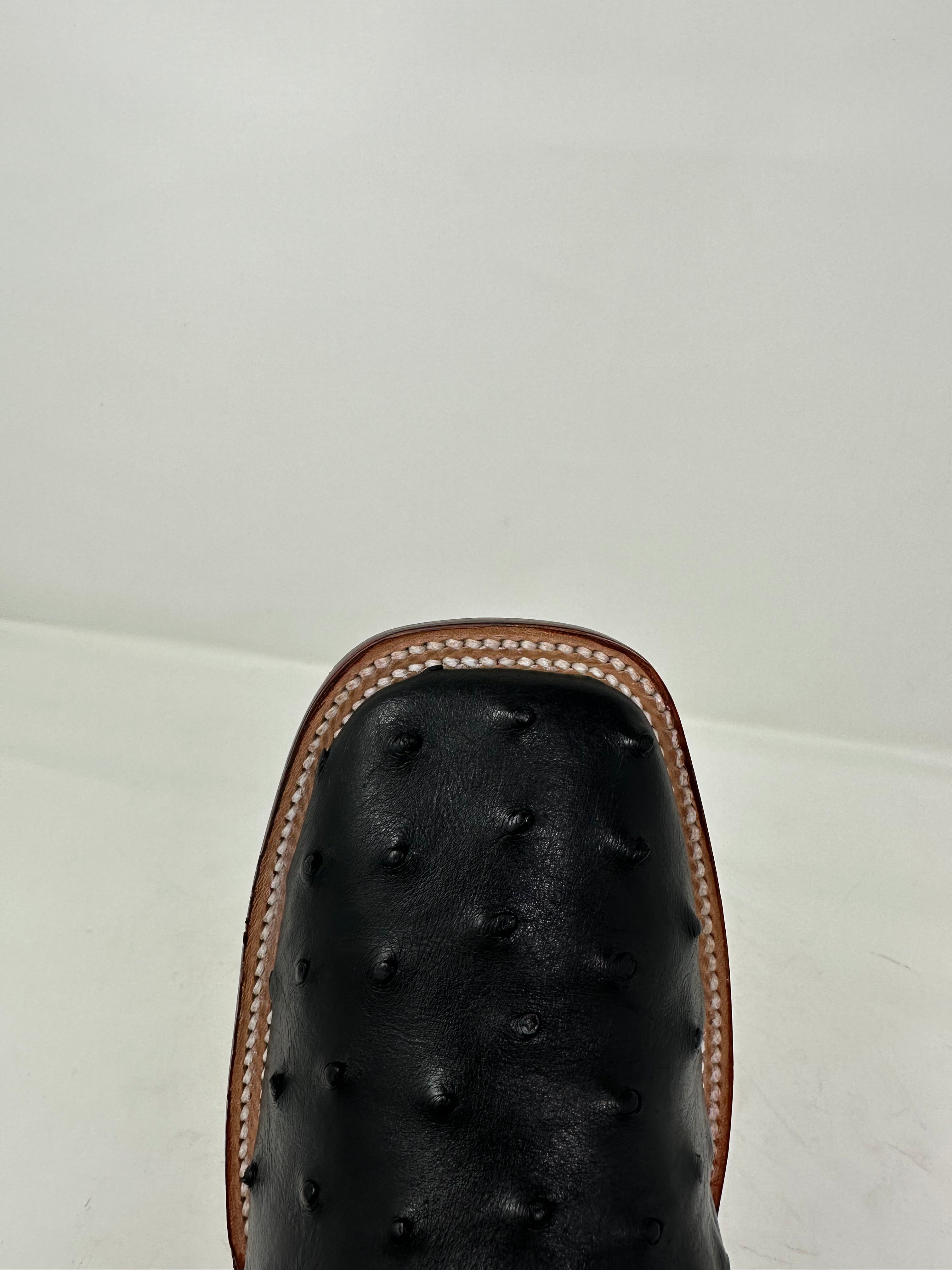 Men’s Wide Square Toe Ostrich