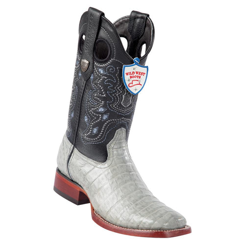 Men’s Wide Square Toe Caiman Belly