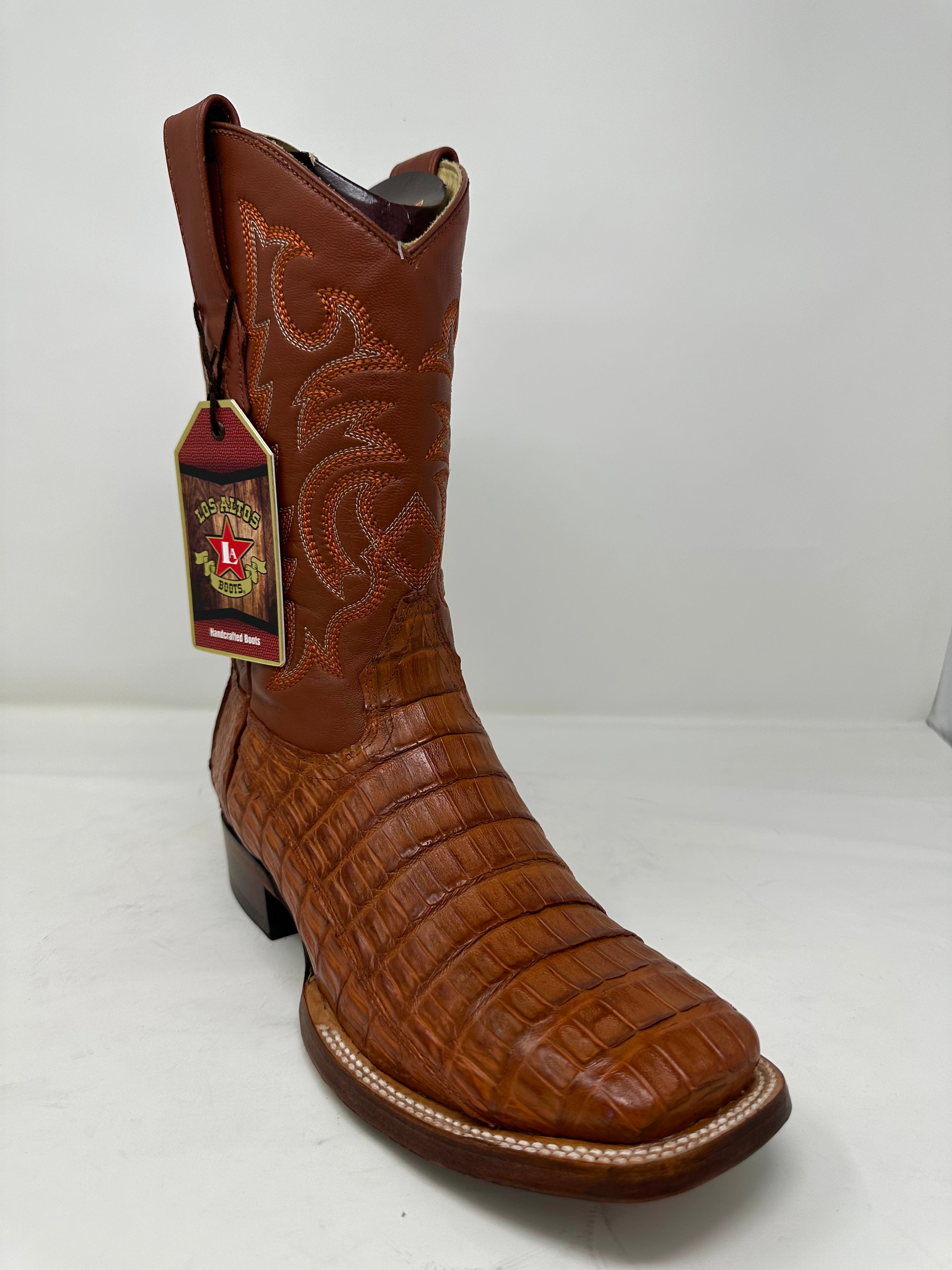 Men’s Wide Square Toe Caiman Belly