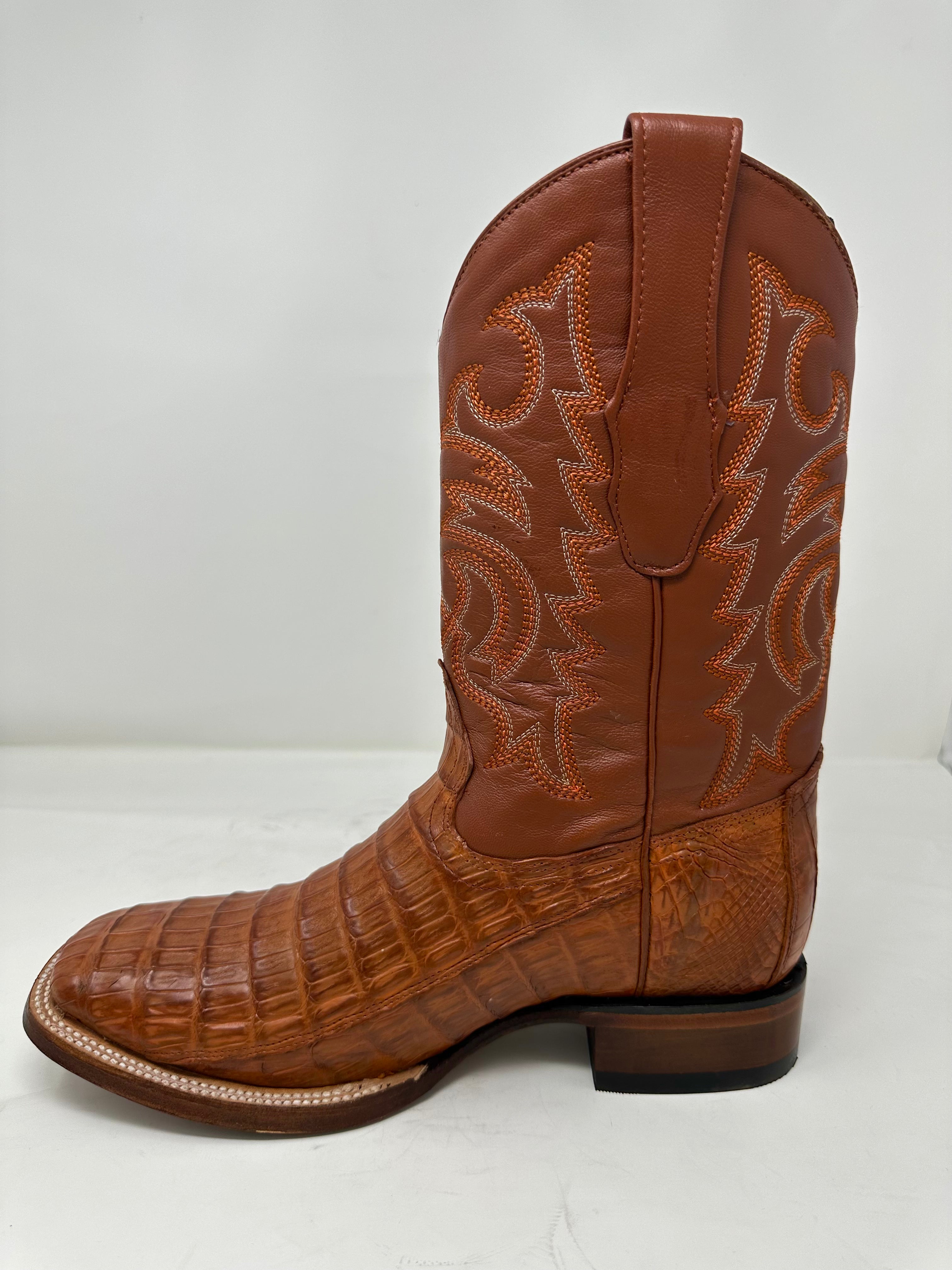 Men’s Wide Square Toe Caiman Belly