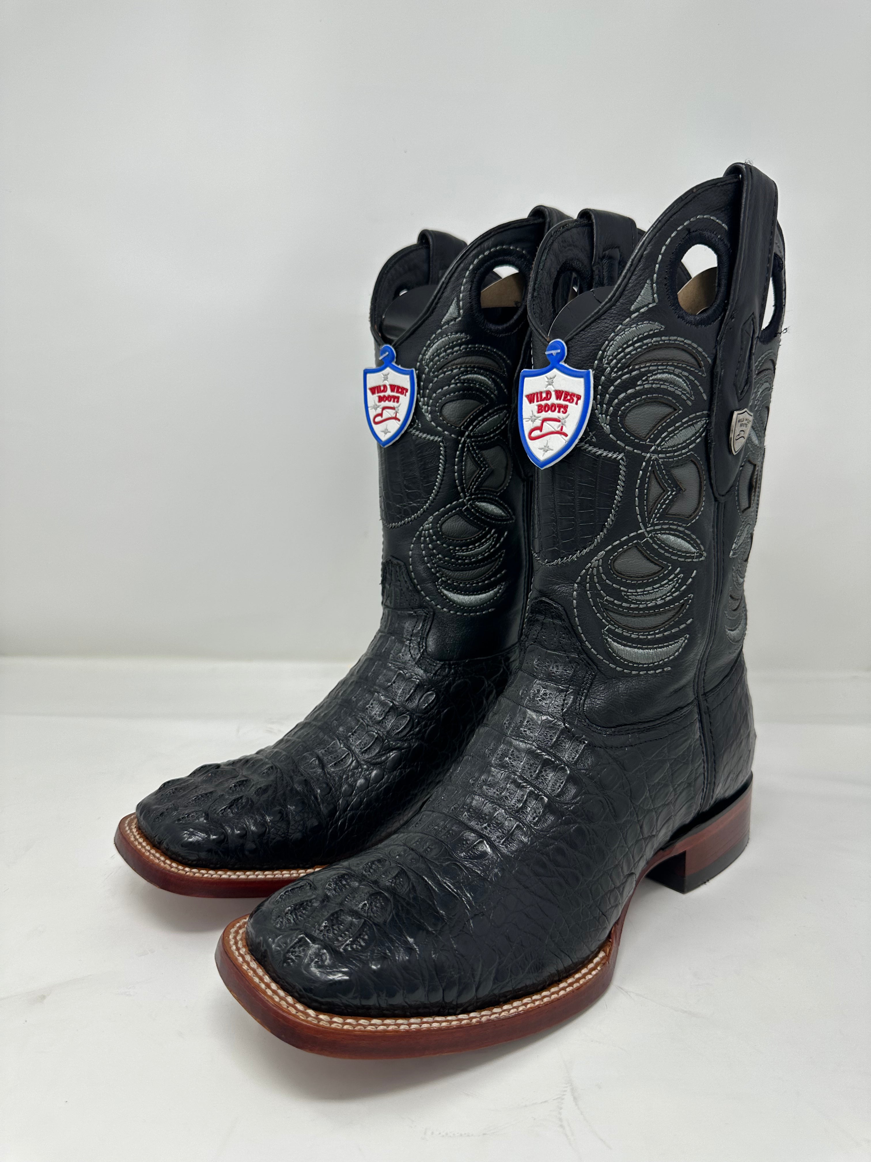 Men’s Wide Square Toe Caiman Hornback