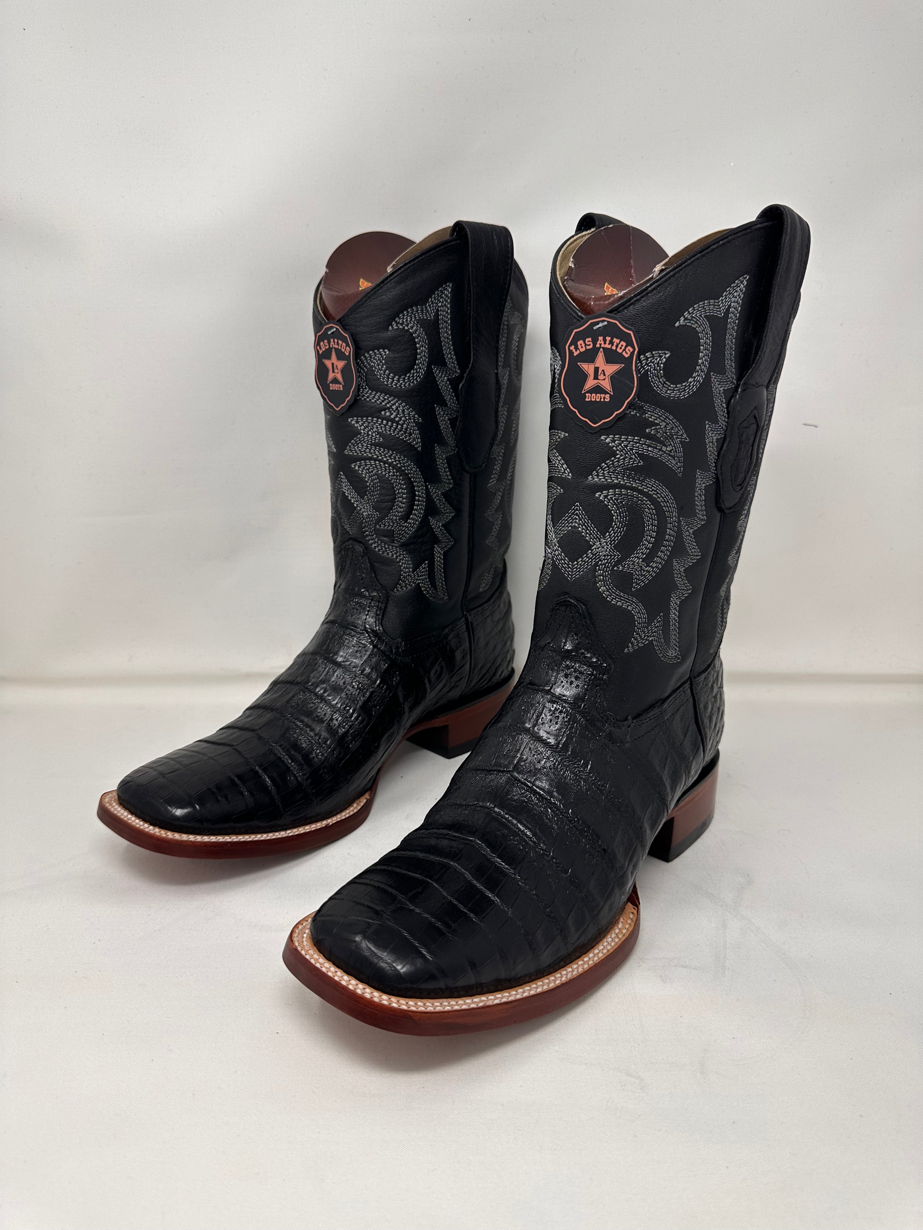 Men’s Wide Square Toe Caiman Belly