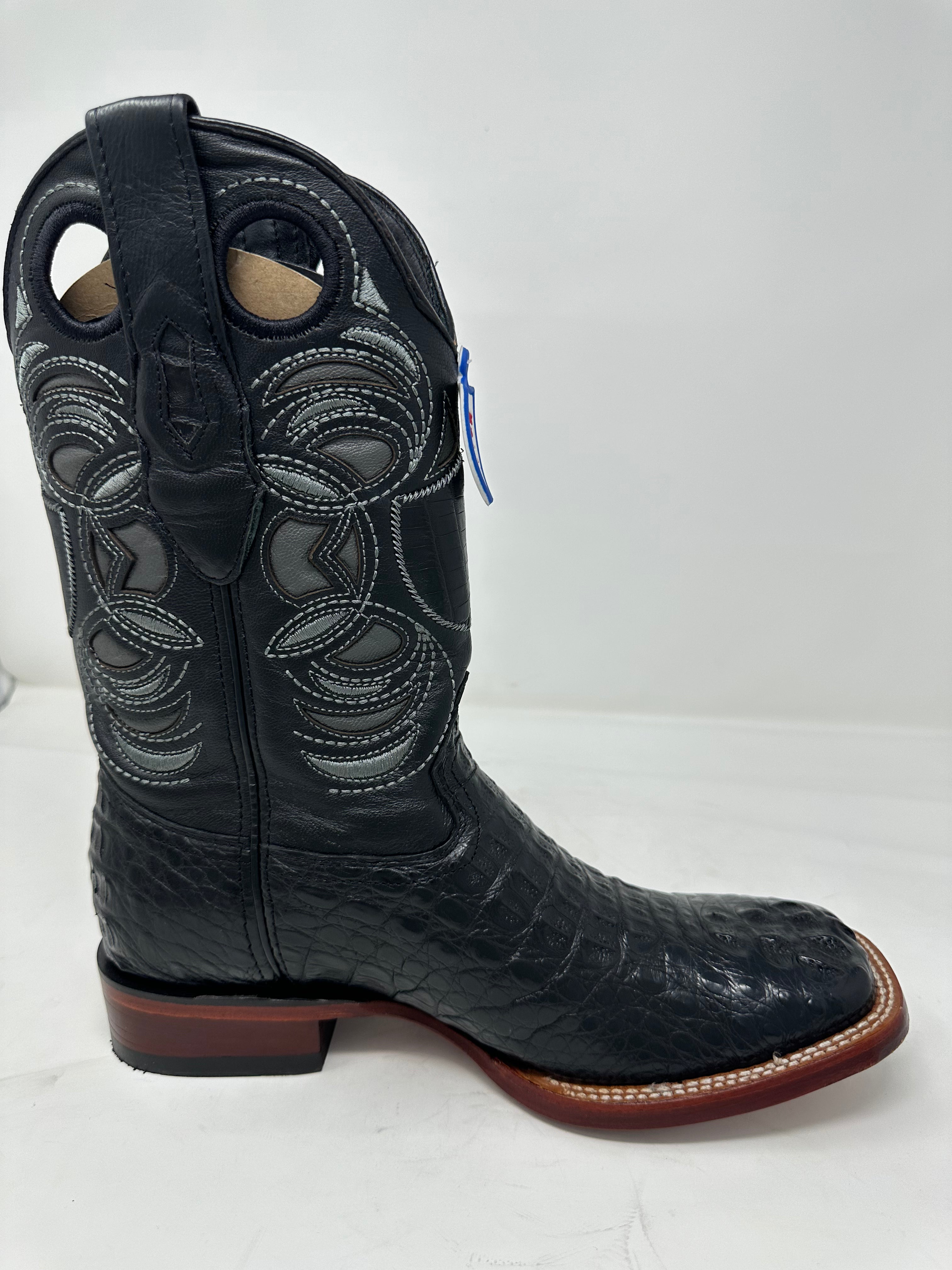 Men’s Wide Square Toe Caiman Hornback