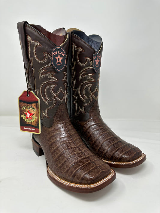 Men’s Wide Square Toe Caiman Belly
