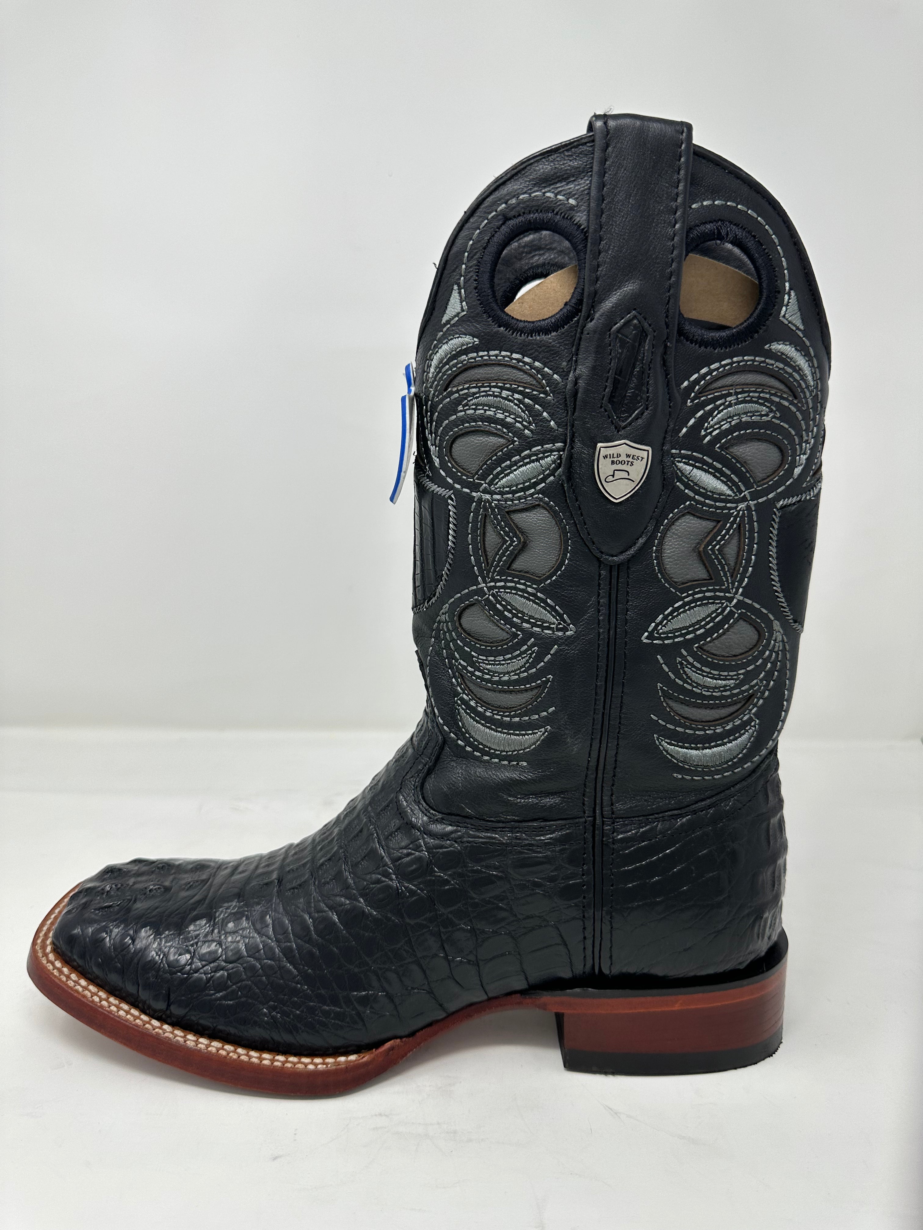 Men’s Wide Square Toe Caiman Hornback