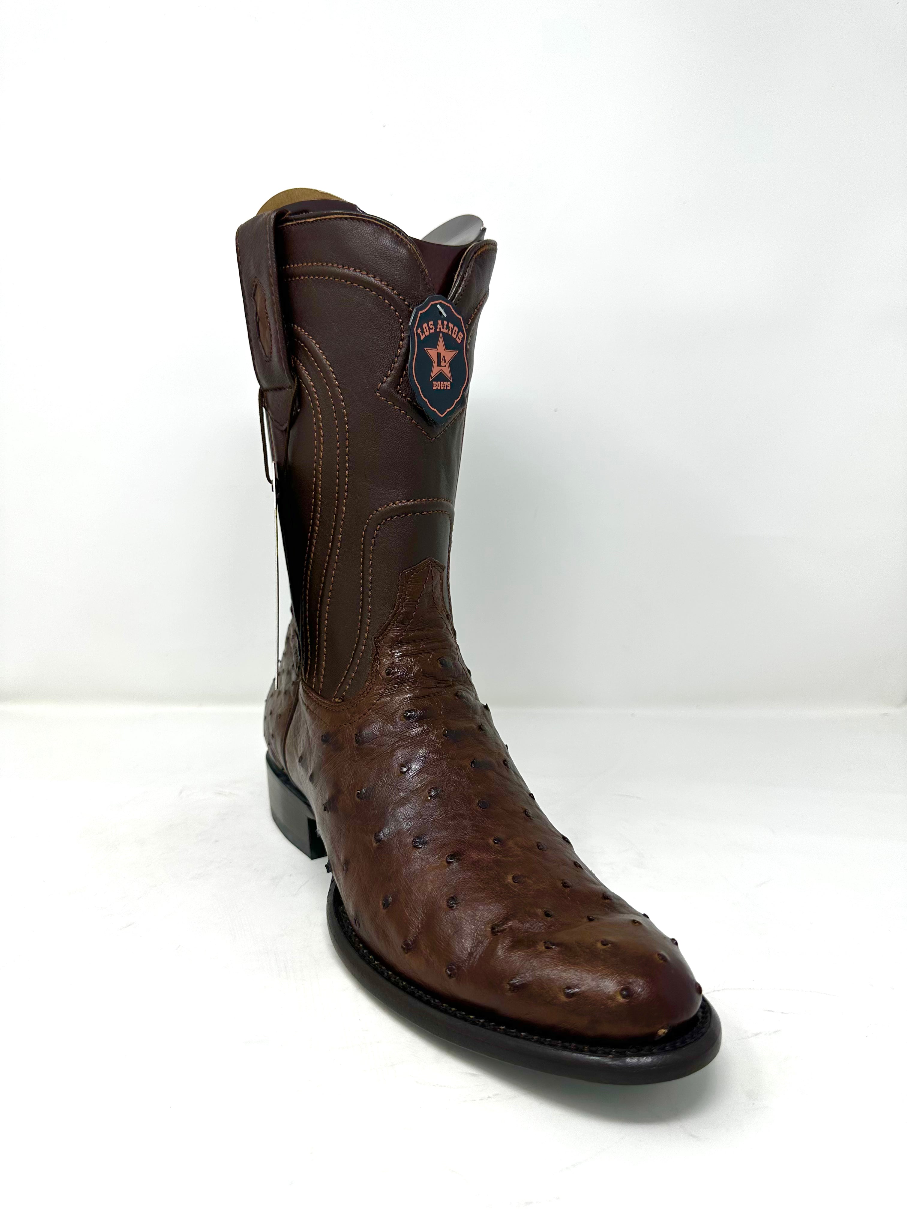 Men’s Roper Chocolate Ostrich Boot