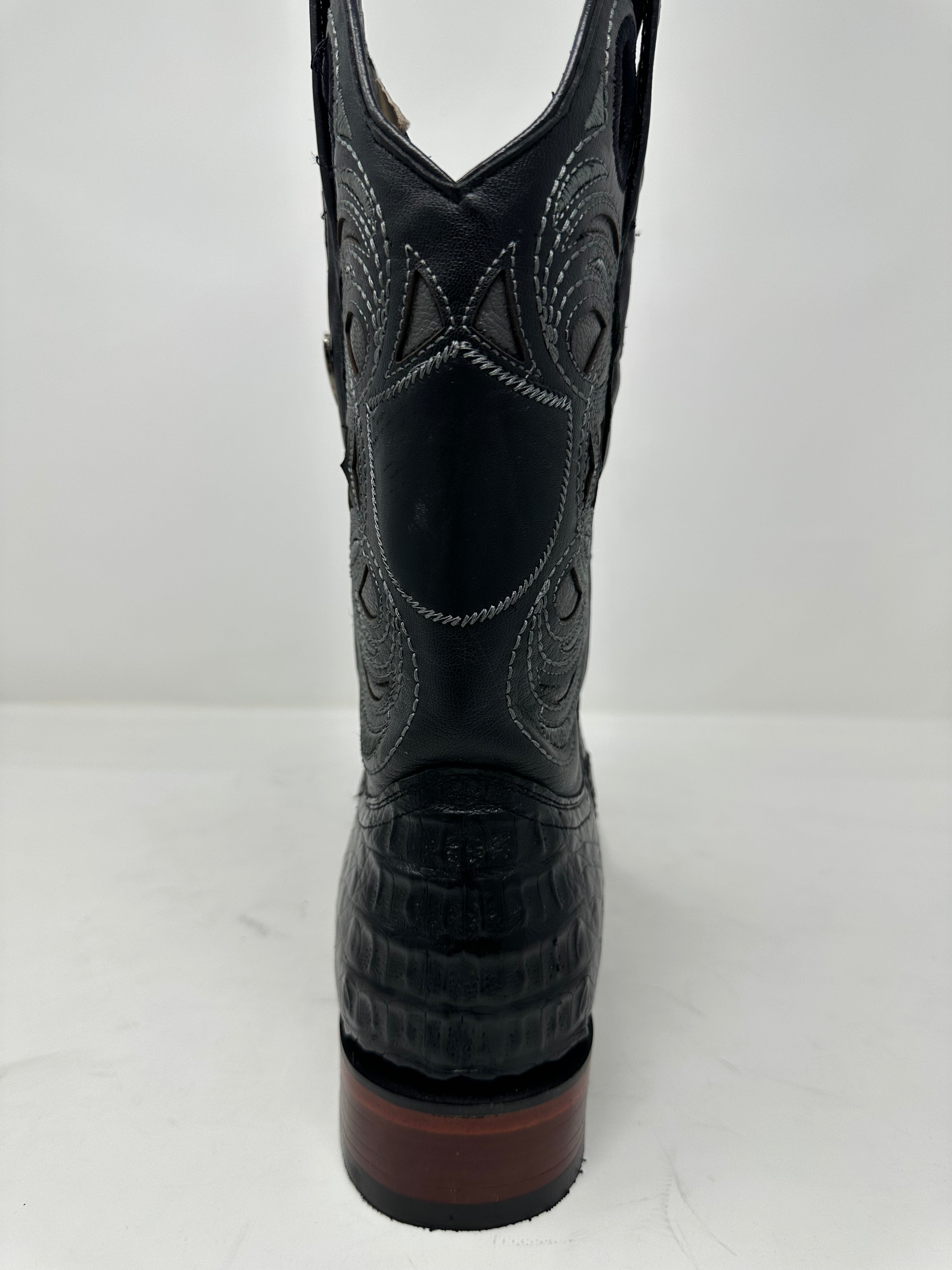 Men’s Wide Square Toe Caiman Hornback