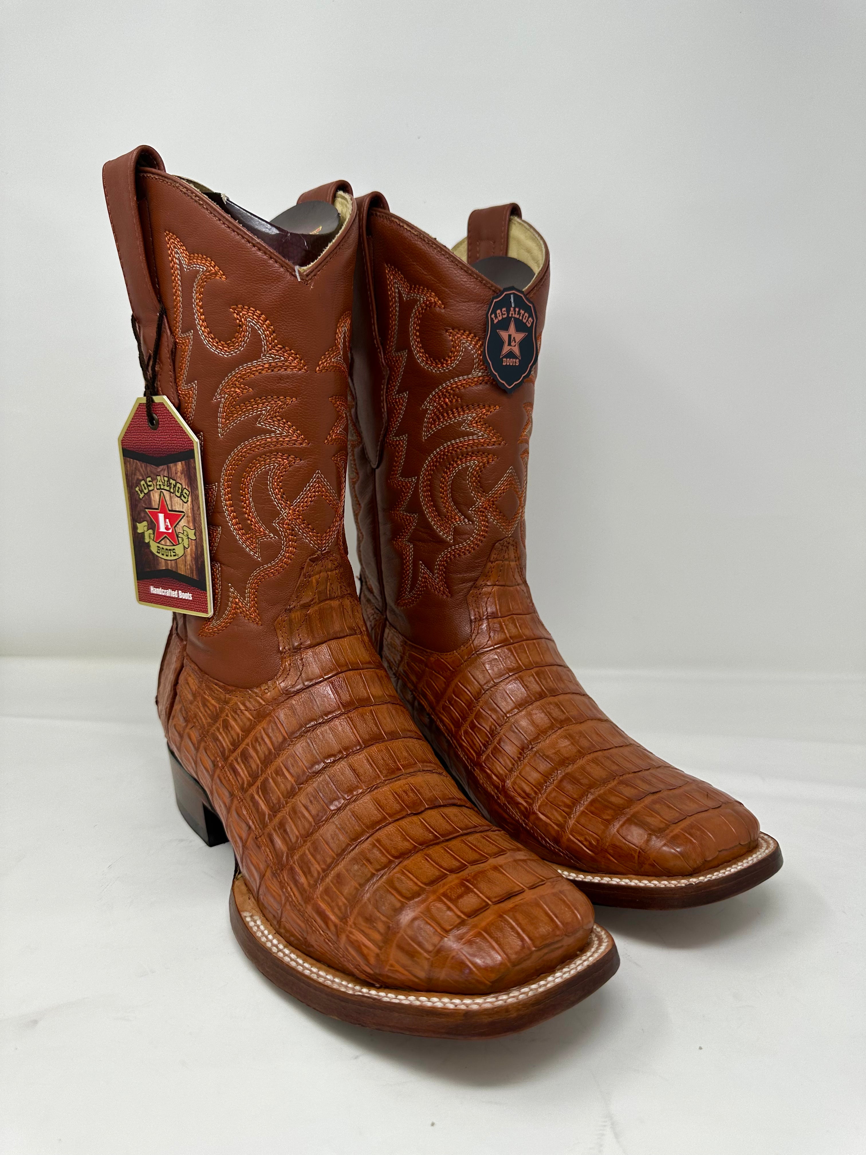 Men’s Wide Square Toe Caiman Belly