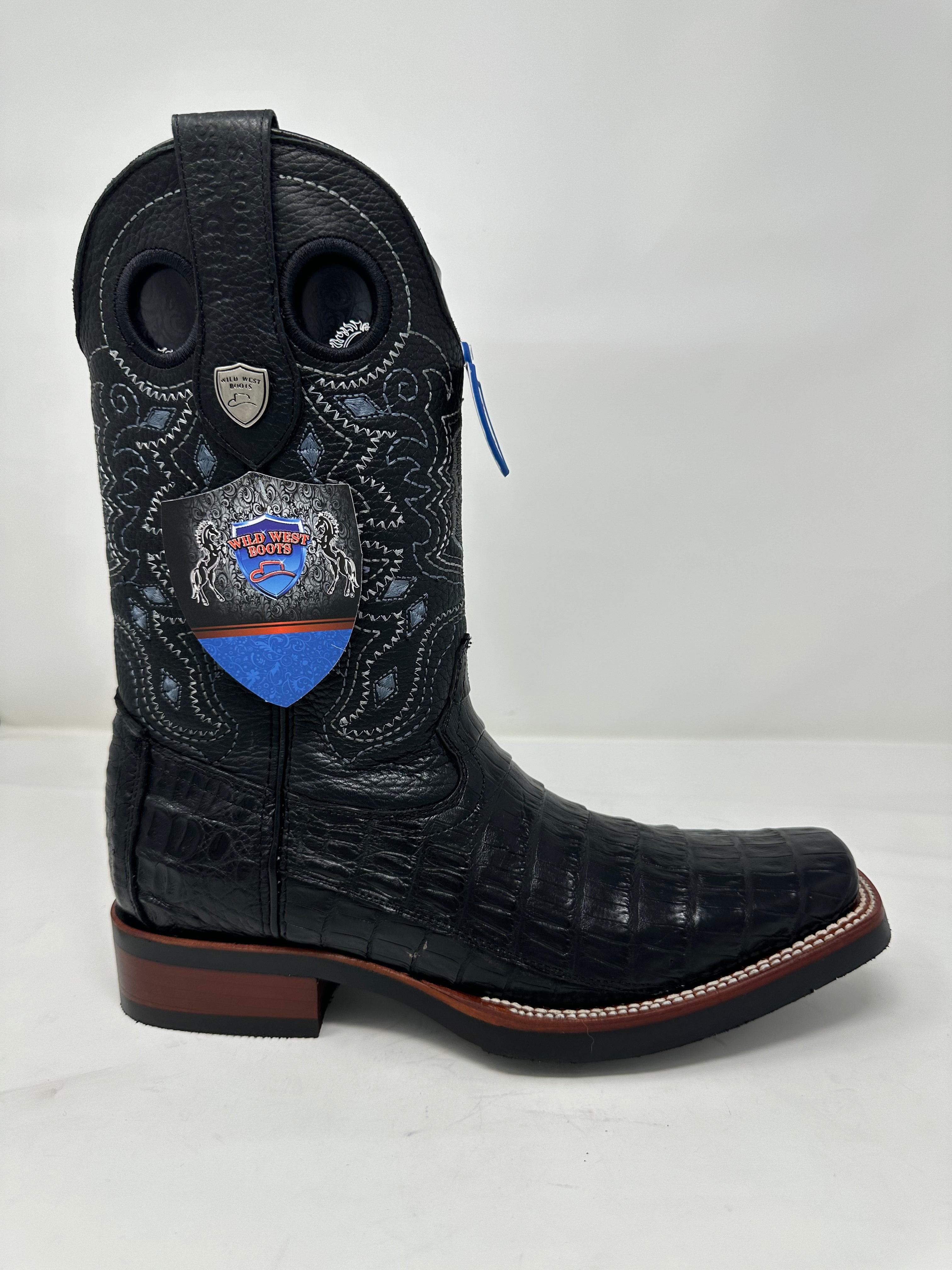 Men’s Rubber Sole Rodeo Toe Caiman Belly