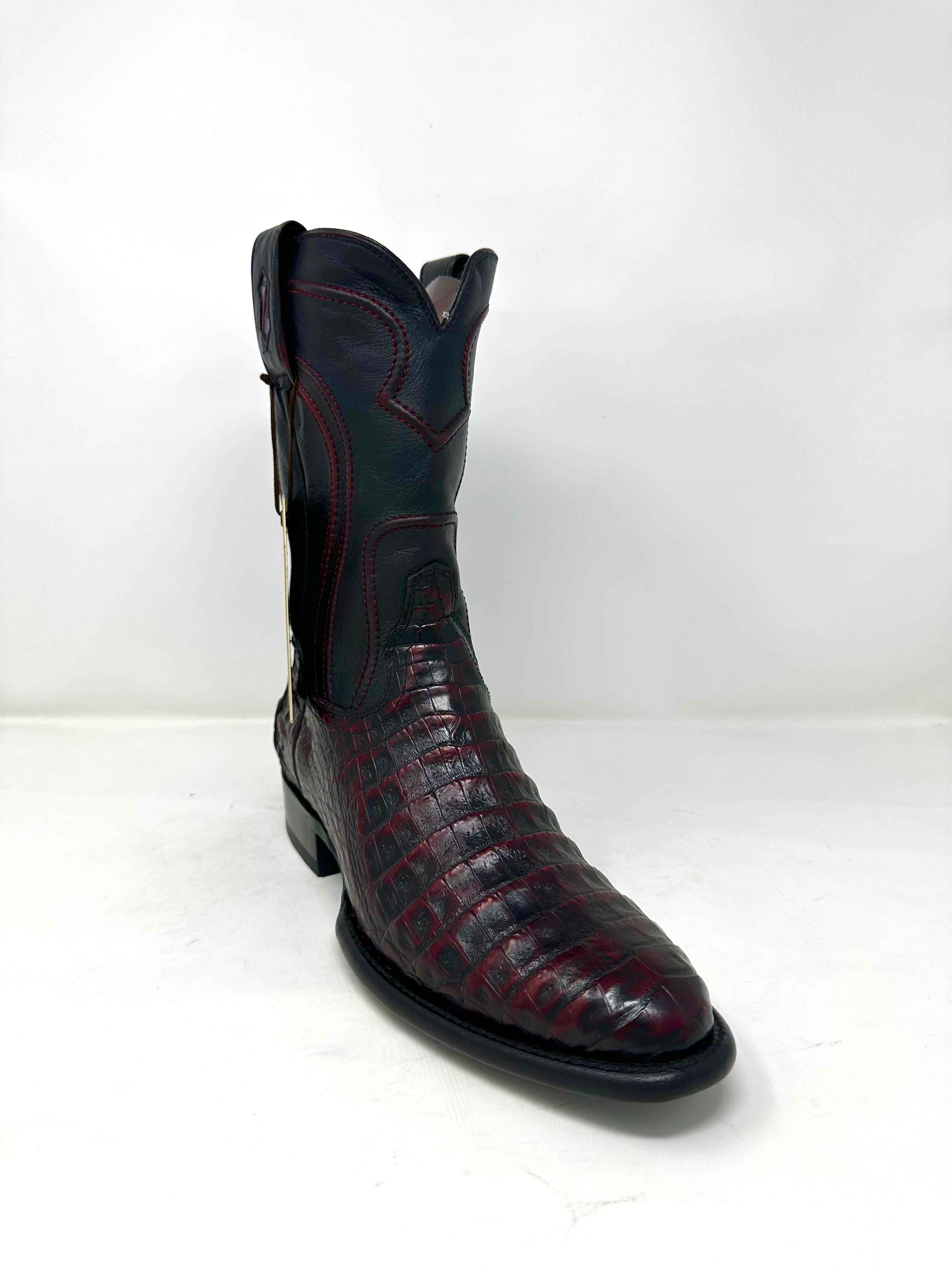 Men’s Roper Black Cherry Caiman Boot