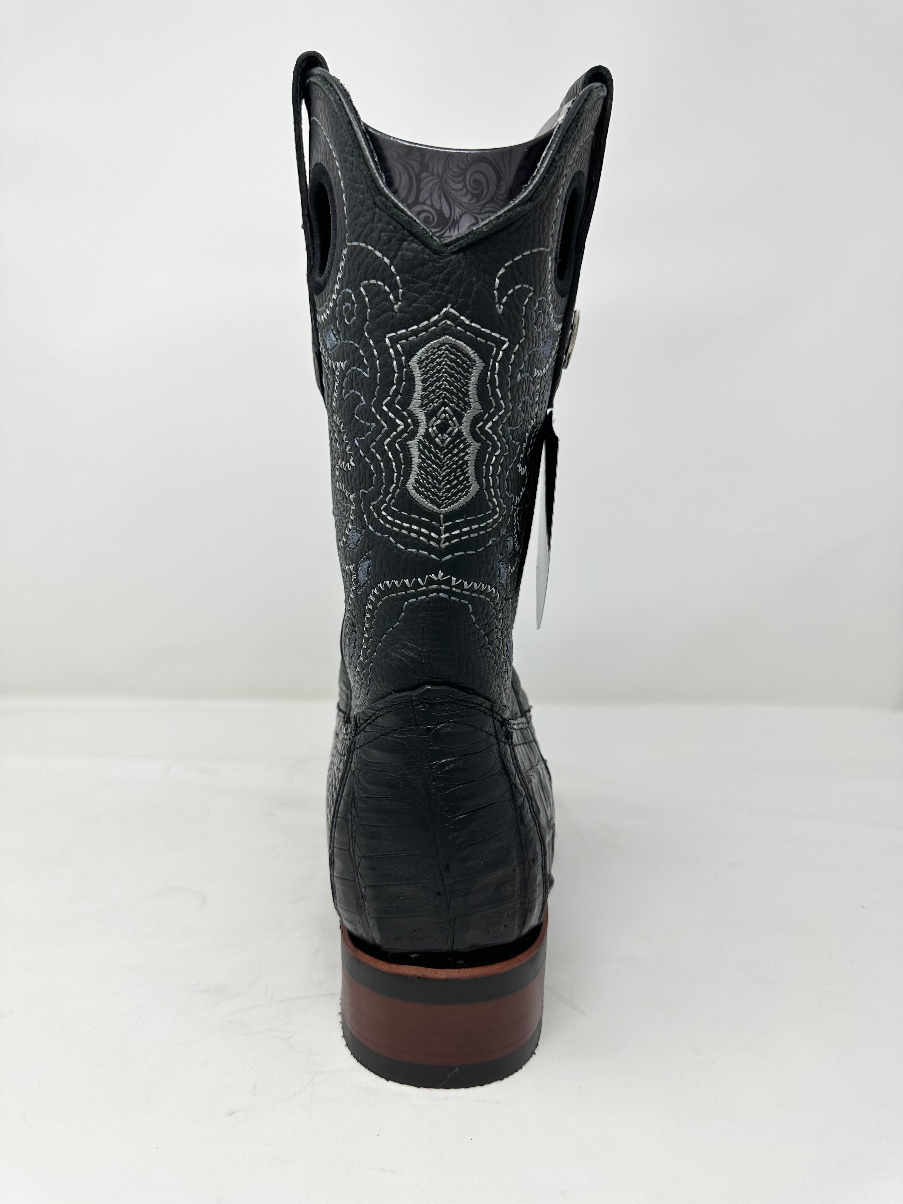 Men’s Rubber Sole Rodeo Toe Caiman Belly