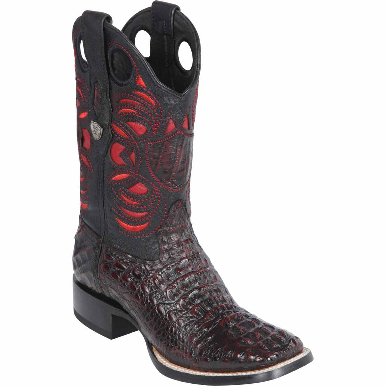 Men’s Wide Square Toe Caiman Hornback