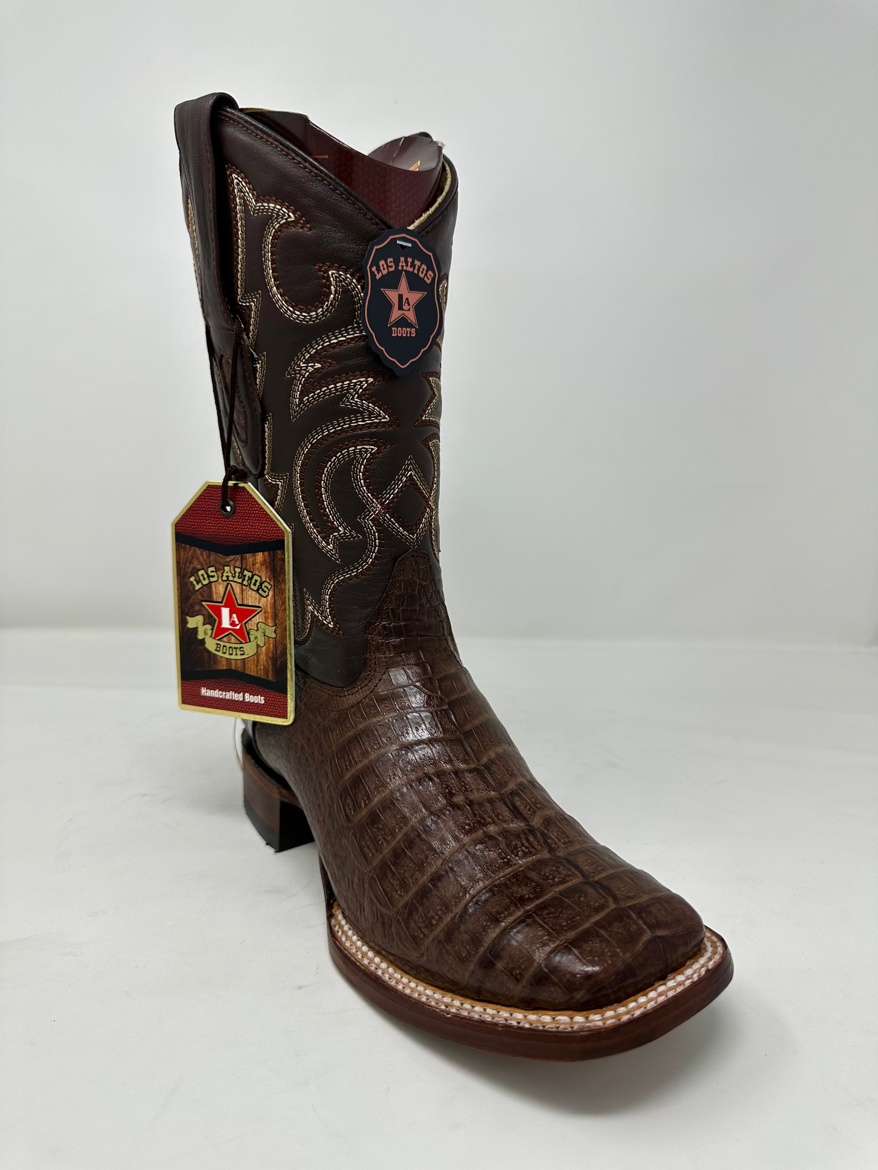 Men’s Wide Square Toe Caiman Belly