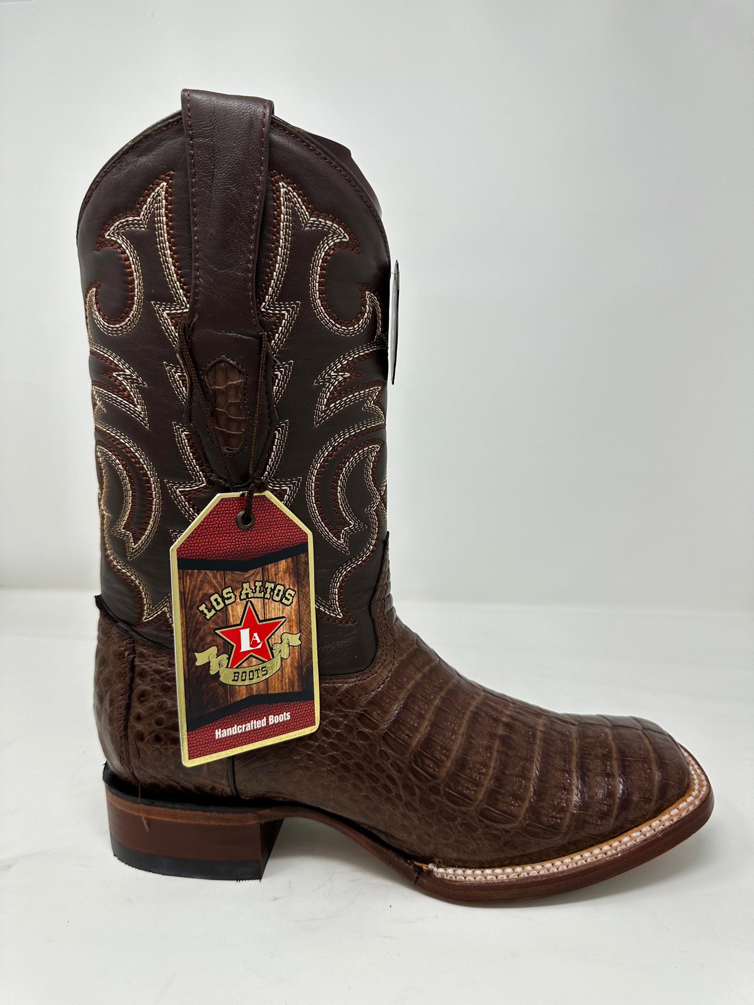 Men’s Wide Square Toe Caiman Belly