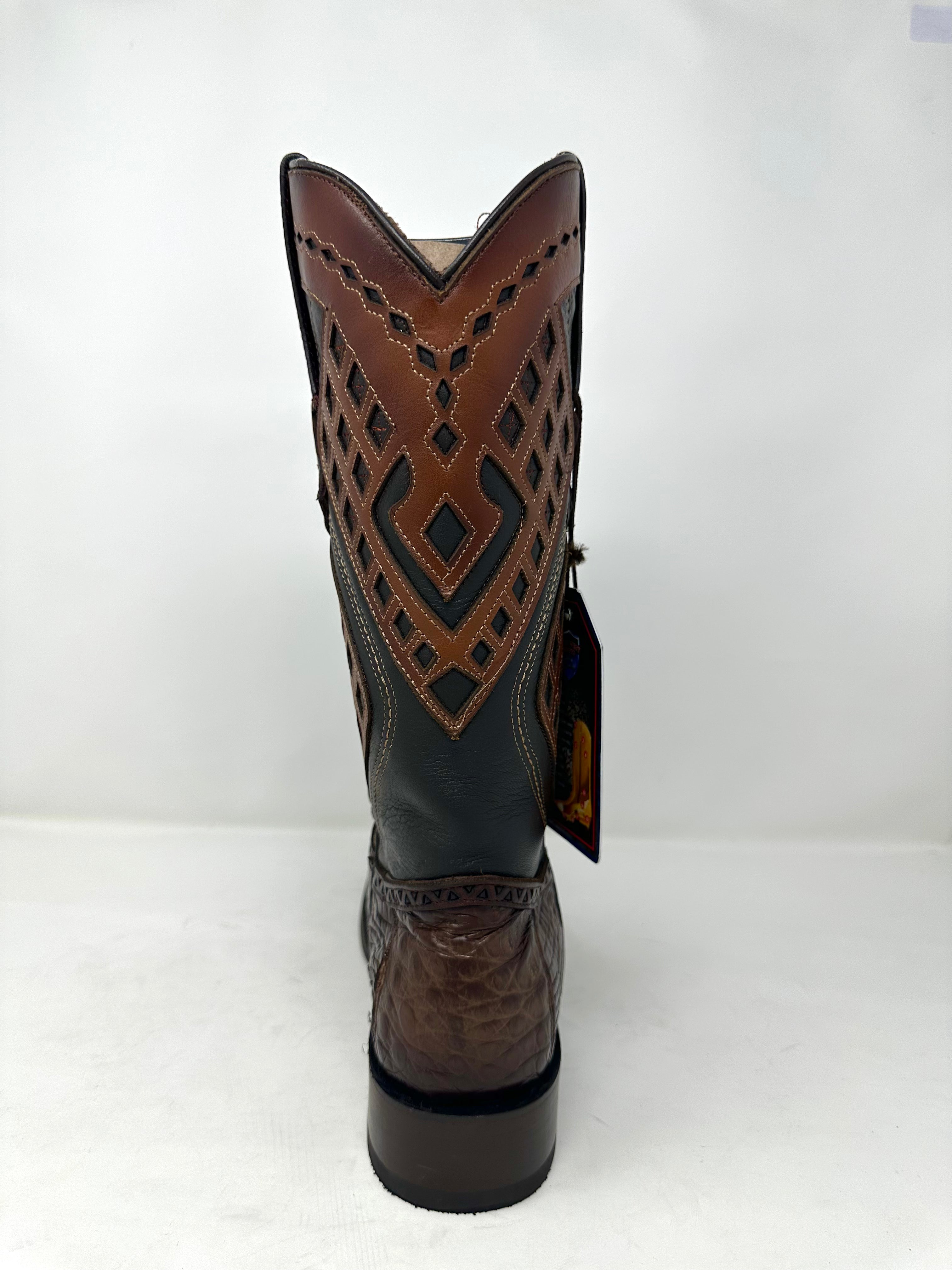 Men’s Narrow Square Toe Caiman Belly